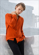 Chinese Collar Long Sleeve Shirt - 200224