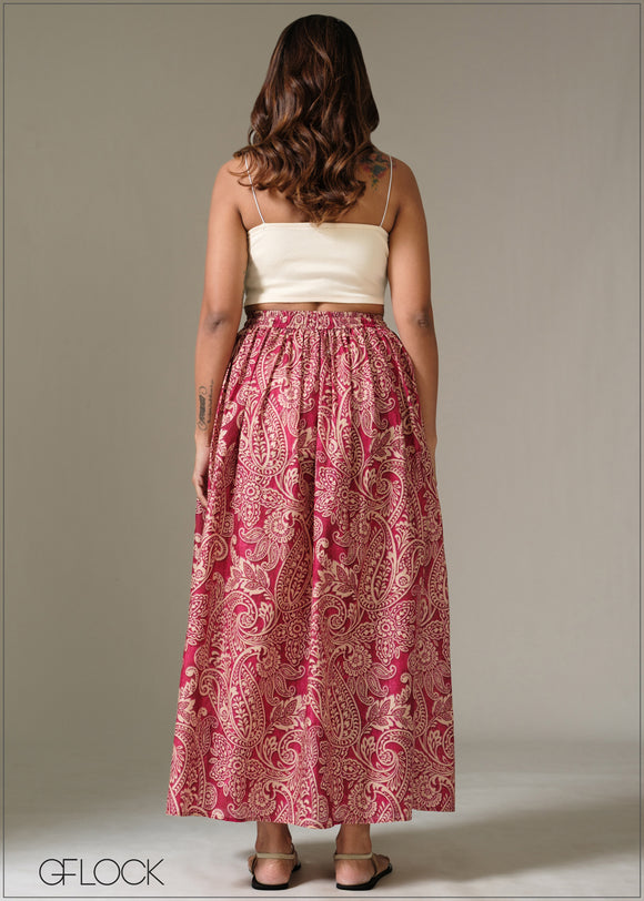 Printed Skirt - 281225