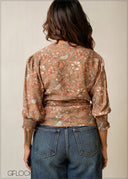 Printed Wrap Top - 300326