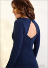 Long Sleeve Back Detail Mini Dress - 150524
