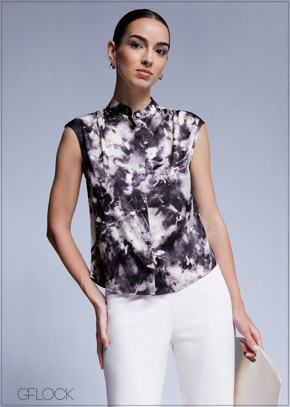Printed Sleeveless Top - 100425