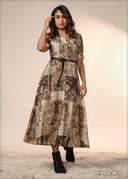 Printed Shirt Dress - 040426