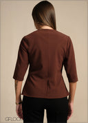 Zipper Detailed Top - 020226