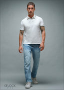 Straight Leg Light Wash Denim - Short Length - 010925
