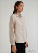Long Sleeve Cuff Detailed Shirt - 070926