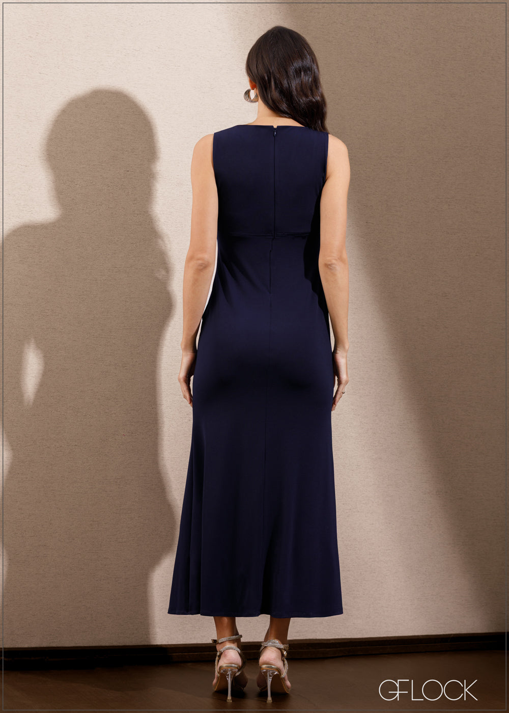 Ruched Detail Bodycon Maxi Dress - 140325