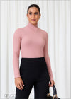 Rib Turtle Neck Top - 301224