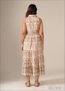 Sleeveless Tiered Dress - 130326