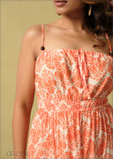 Strappy Bustier Detailed Dress - 260925