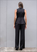 Sleeveless Belt Detailed Top - 070826