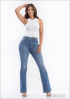 Mid Wash Flare Jean - 230823