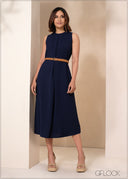 Sleeveless Front Cutout Dress - 050424