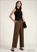 Straight Leg Pant With Pockets - 030826