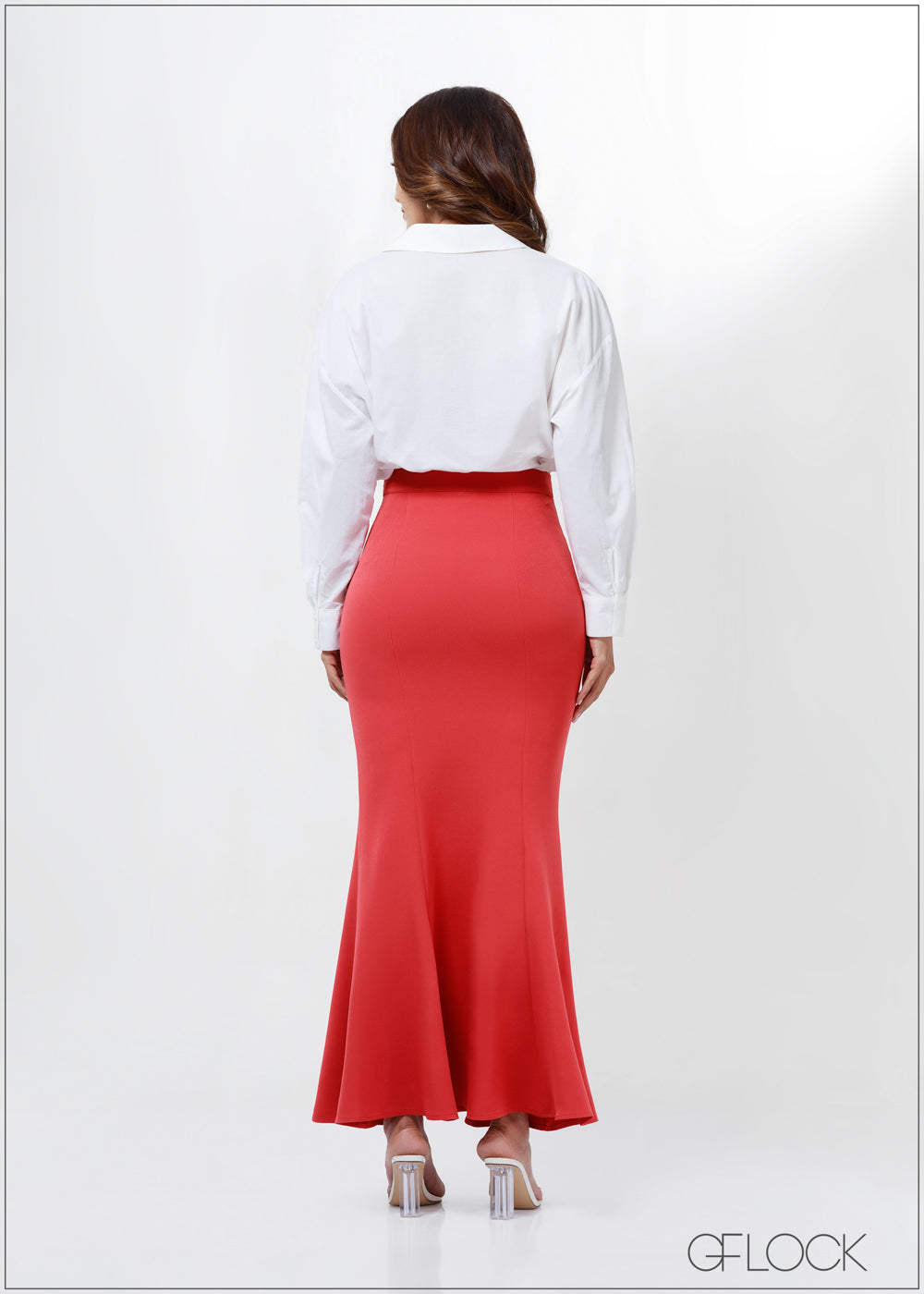 High Waisted Flared Maxi Skirt - 030723