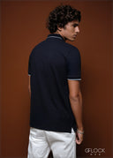 Dot Collar Polo T-Shirt - 080425