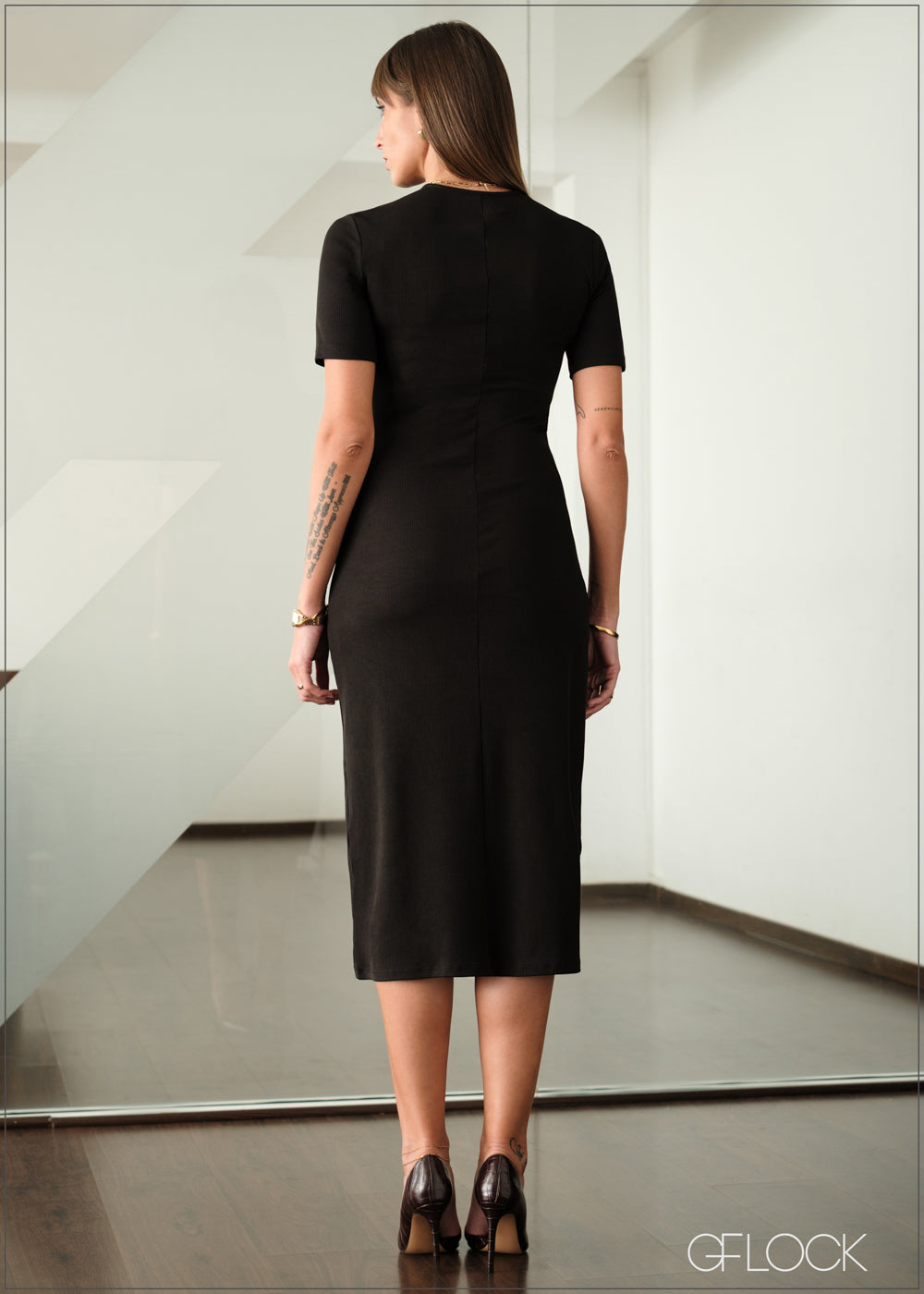 Midi Rib Dress - 141225