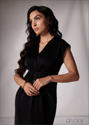 V-Neck Sleeveless Maxi Dress - 151026