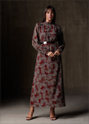 High Neck Maxi Dress - 191225