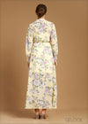 Floral Maxi Shirt Dress - 041223