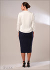 High Neck Top With Sleeve Detail - 120124