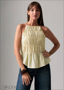 Gathered Crop Top - 120126