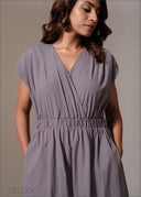 Shoulder Detailed Dress - 241125