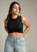 Sleeveless Crop Top - 190925