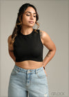Sleeveless Crop Top - 190925