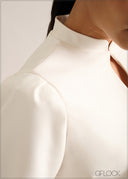 Puffed Sleeves Top - 261026