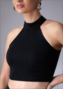 High Neck Sleeveless Top - 110725