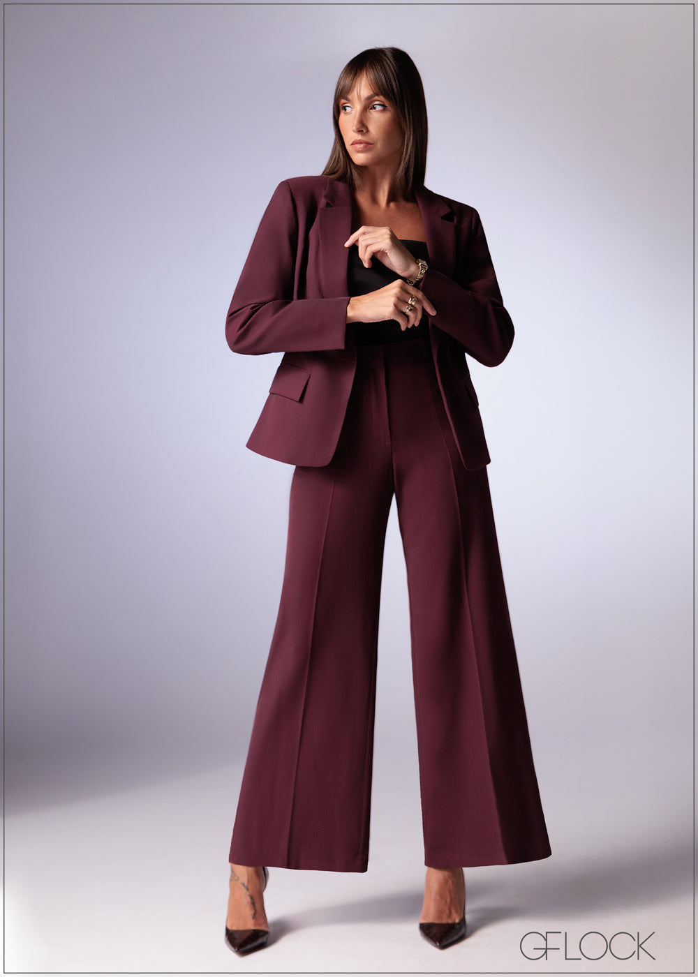 Blazer With Sleeve Tab - 241225