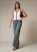 Mid Blue Denim Pant - Long Length - 230226D