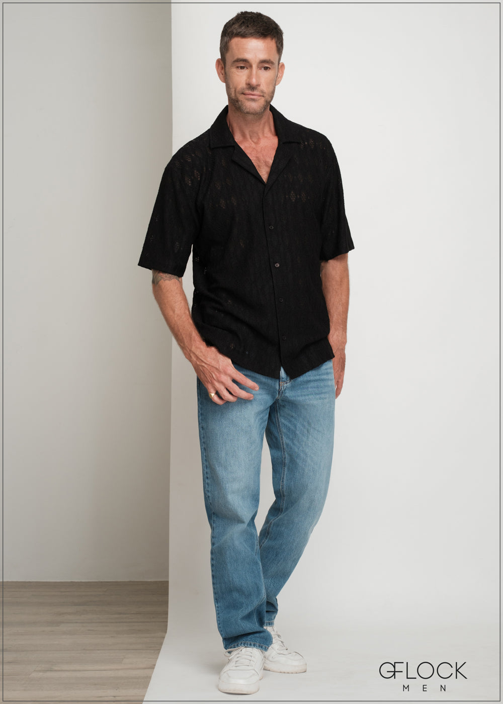 Revere Collar Lace Shirt - 160725