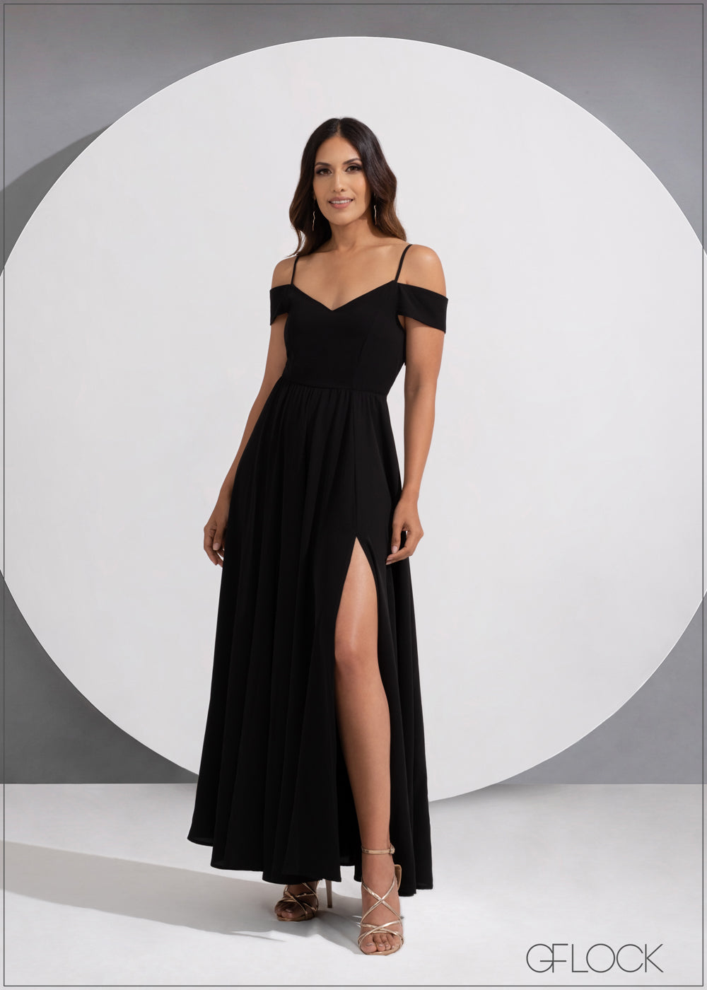 Off The-Shoulder Maxi Dress - 190523