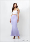 High Waisted Flared Maxi Skirt - 030723