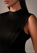 Sleeve Detailed Midi Dress - 160326