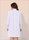 Long Sleeve Shirt Dress - 240723