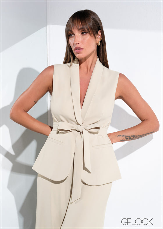 Sleeveless Blazer - 011225