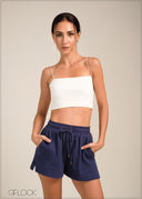 Gauze Pull-On Shorts - 100723