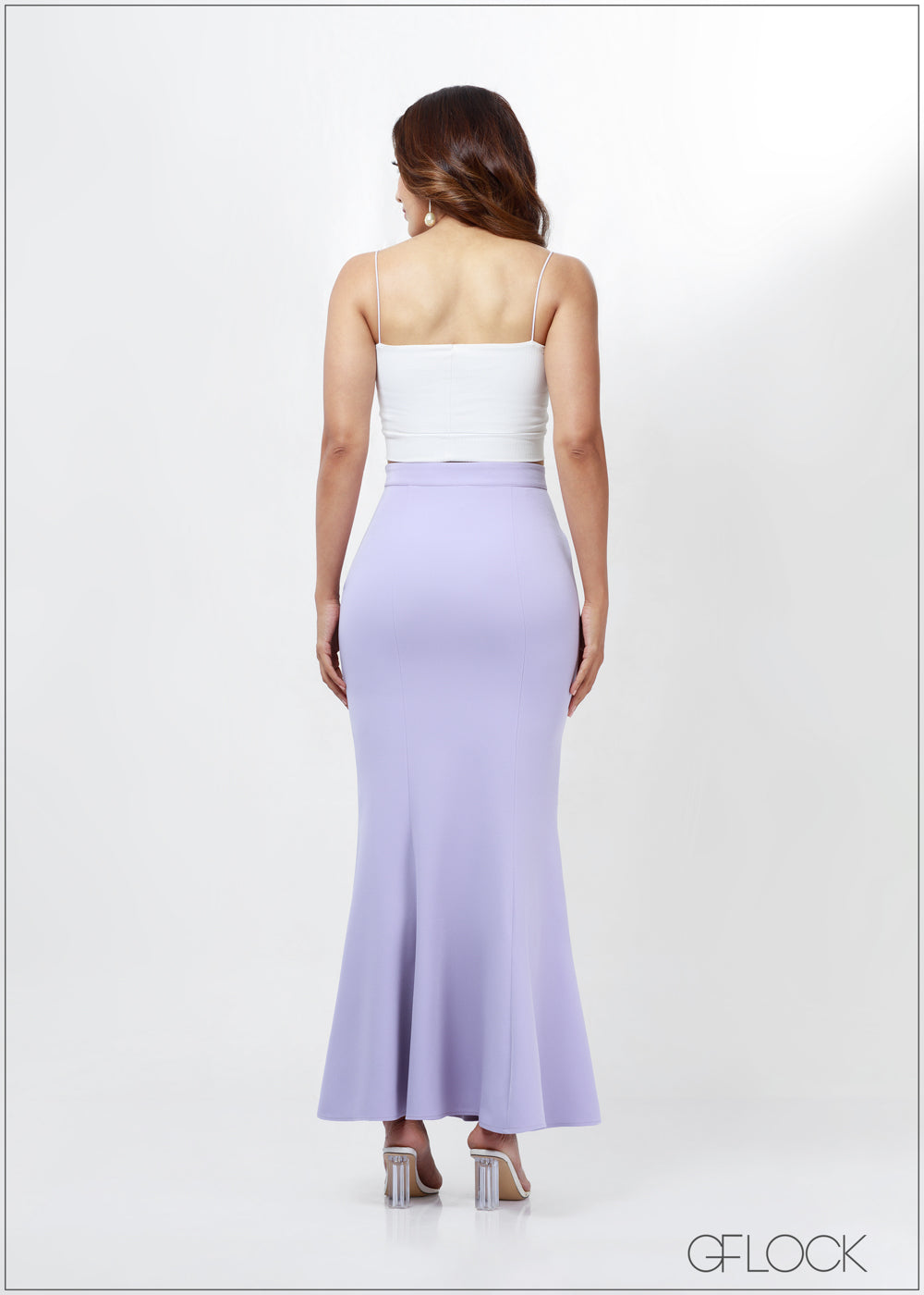 High Waisted Flared Maxi Skirt - 030723