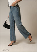 Mid Blue Denim Pant - Short Length - 230226D