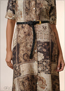 Black Braided Belt - 040426