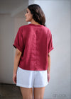 Oversized Linen Top - 010923