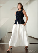 Denim Button-Up Top - 141225