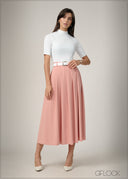 Pleated Maxi Skirt - 270426