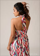 Halter Neck Maxi Dress - 150526