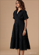 Lace Insert Dress - 140926