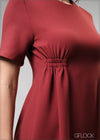 Dress With Ruched Waist - 210325