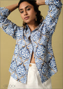 Printed Oversized Shirt - 260925