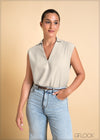Top With Cap Sleeves - 250324
